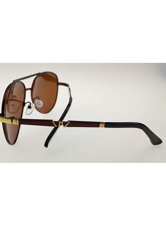 شاربدو نظارة شمسية بإطار آفياتور وعدسات واقية من الأشعة فوق البنفسجية طراز T12288 - Image 2