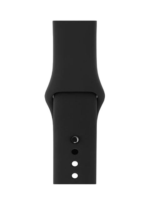 Solid Replacement Band For Apple Watch Black