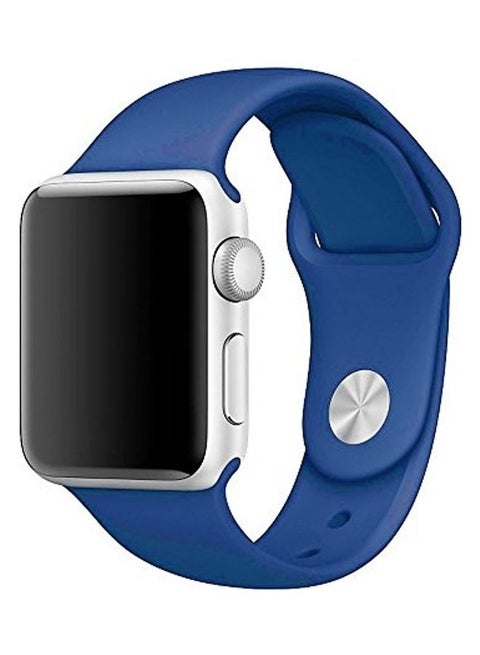 Solid Replacement Band For Apple Watch Ocean Blue