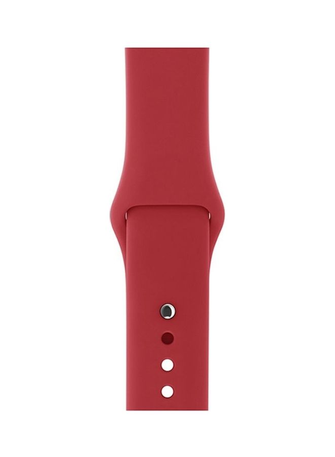 Solid Replacement Band For Apple Watch Wine Red - Image 2