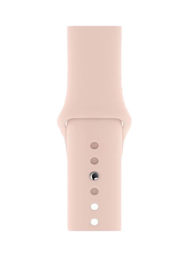 Solid Replacement Band For Apple Watch Sand Pink - Image 1