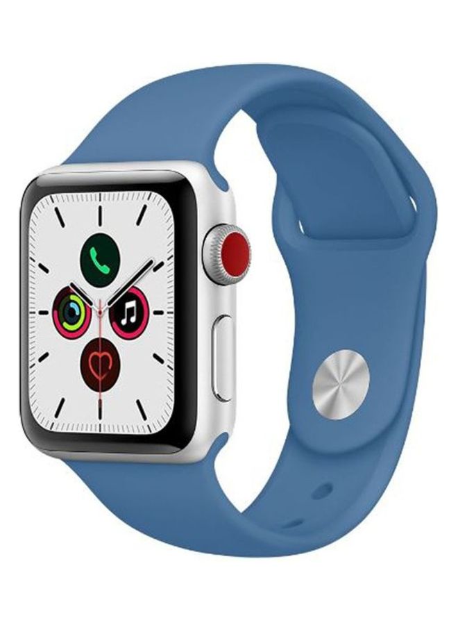 Solid Replacement Band For Apple Watch Denim Blue - v1609862154/N43437514A_2