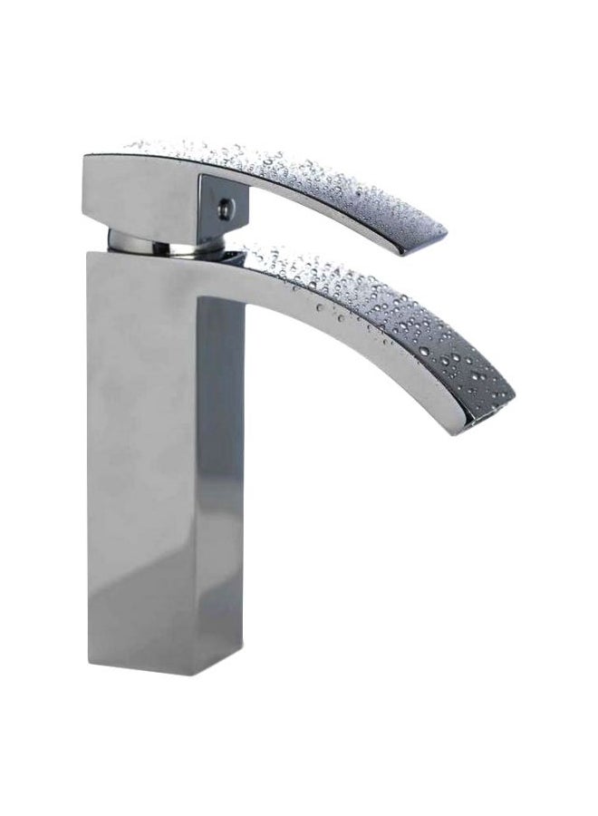 SarrDesign One Handle Basin Mixer Fitting With Fidage Silver