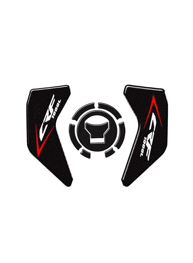 Generic Motorcycle Carbon Fiber Gas Oil Tank Pad Protector - Image 2