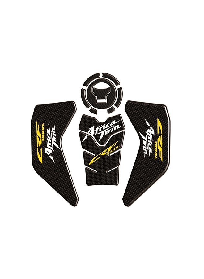 Generic - Motorcycle Carbon Fiber Gas Oil Tank Pad Protector - Image 1