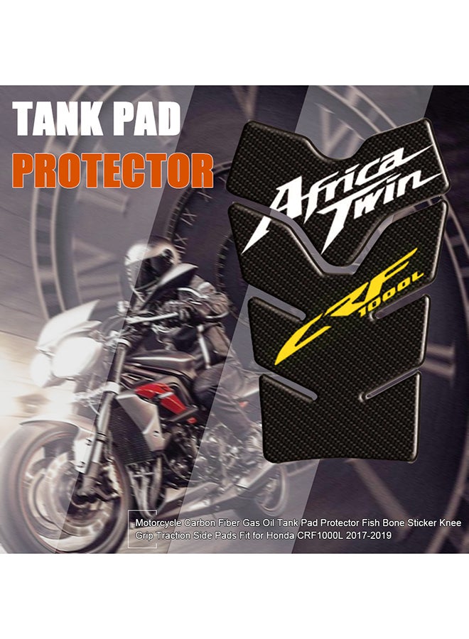 Generic - Motorcycle Carbon Fiber Gas Oil Tank Pad Protector - Image 1