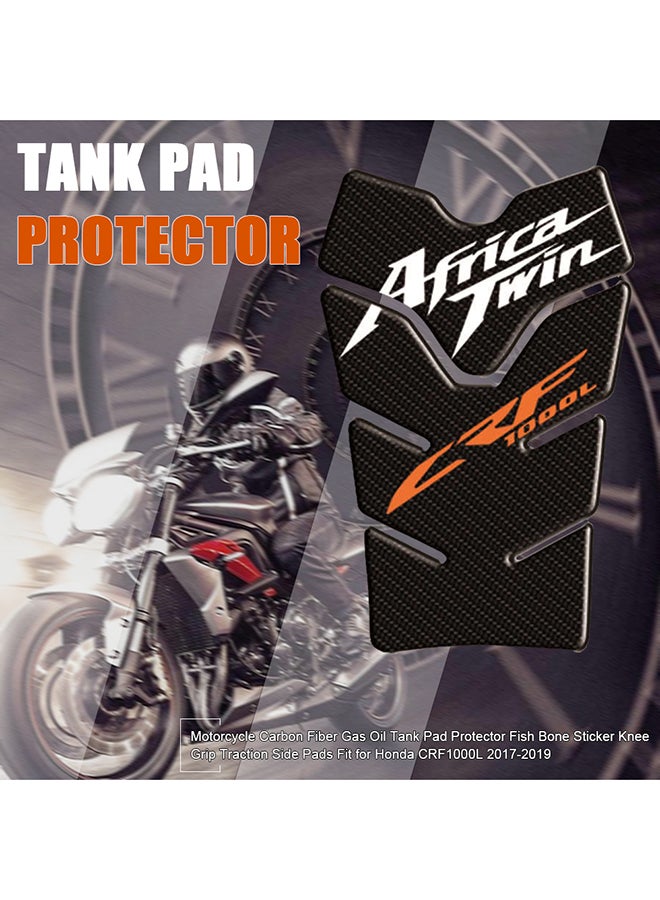 Generic Motorcycle Carbon Fiber Gas Oil Tank Pad Protector  - Image 3