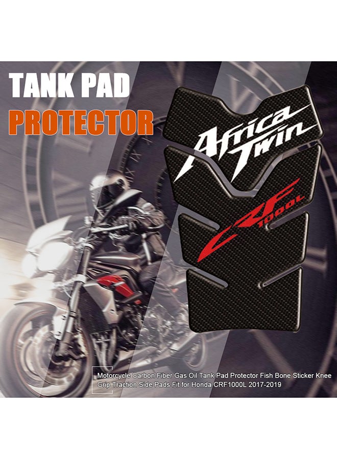 Generic - Motorcycle Carbon Fiber Gas Oil Tank Pad Protector - Image 1