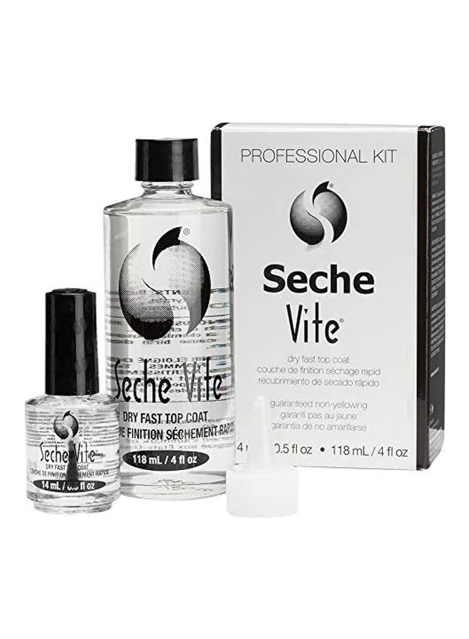 Vite Dry Fast Top Coat Professional Kit Clear