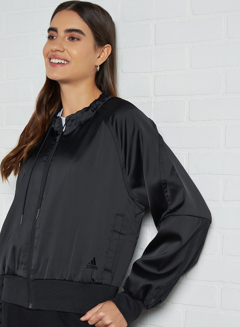Glam On Bomber Jacket Black