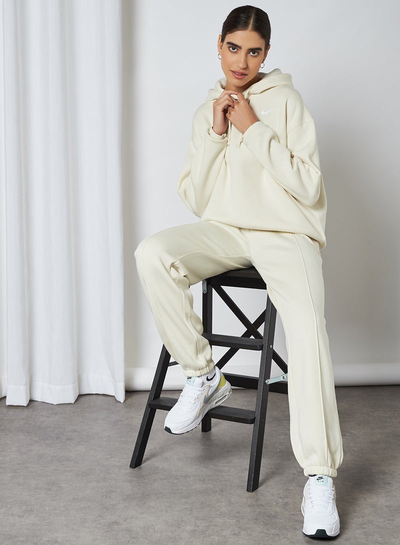 Nike Essential Fleece Sweatpants Coconut Milk/(White)  - Image 3