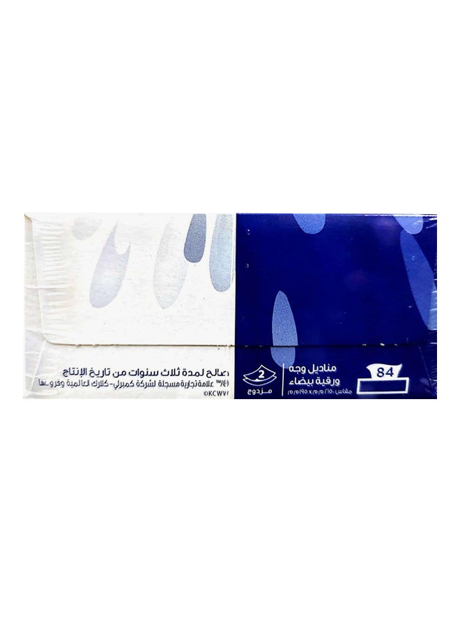 كلينيكس مناديل الوجه الأصلية 152 منديل 3 طبقات، عبوة من 6 قطع باللون الأبيض أبيض  - Image 2