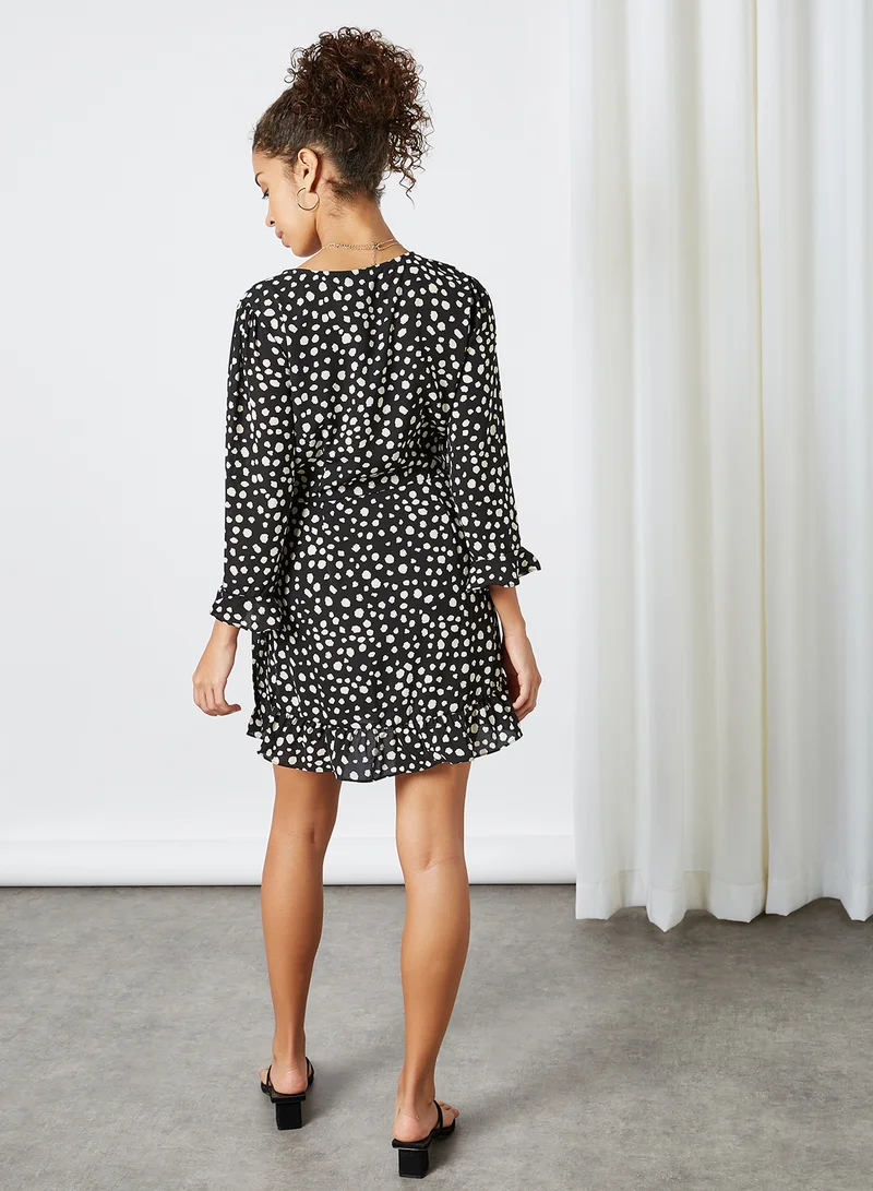 BRAVE SOUL Dotted Mini Dress