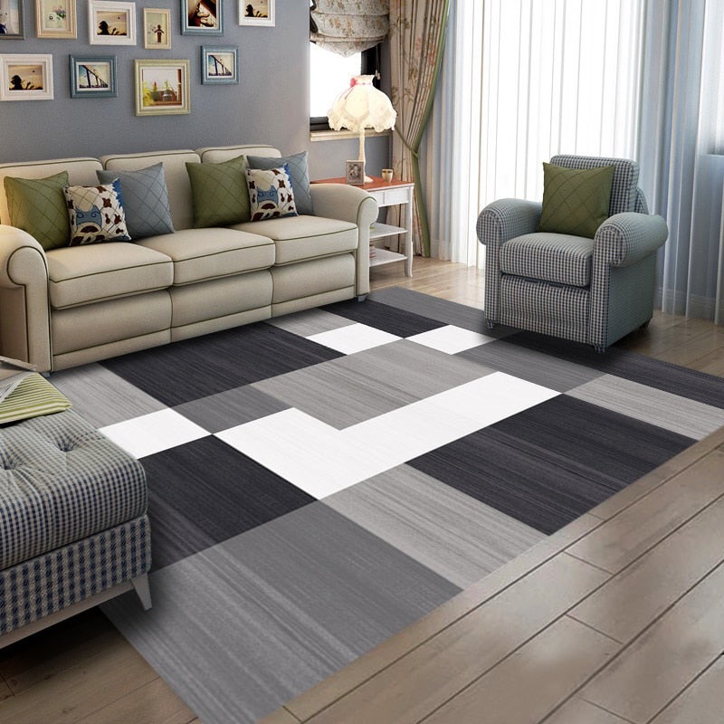 سجاد أرضية بتصميم هندسي متعدد الألوان 40x60سم - Image 1