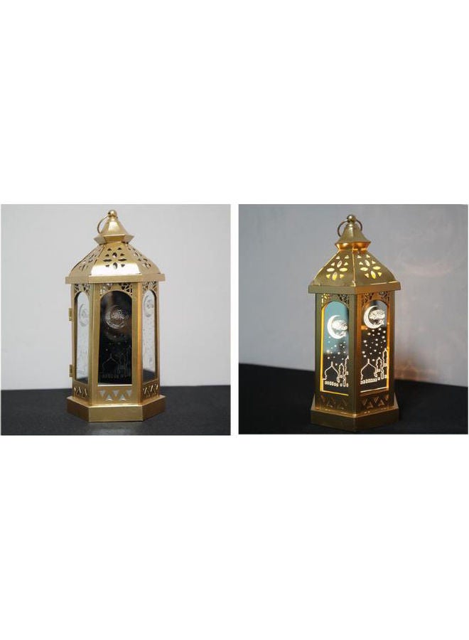 AnneFish Ramadan Hollow Craft Light Yellow 14x28x14cm  - Image 3