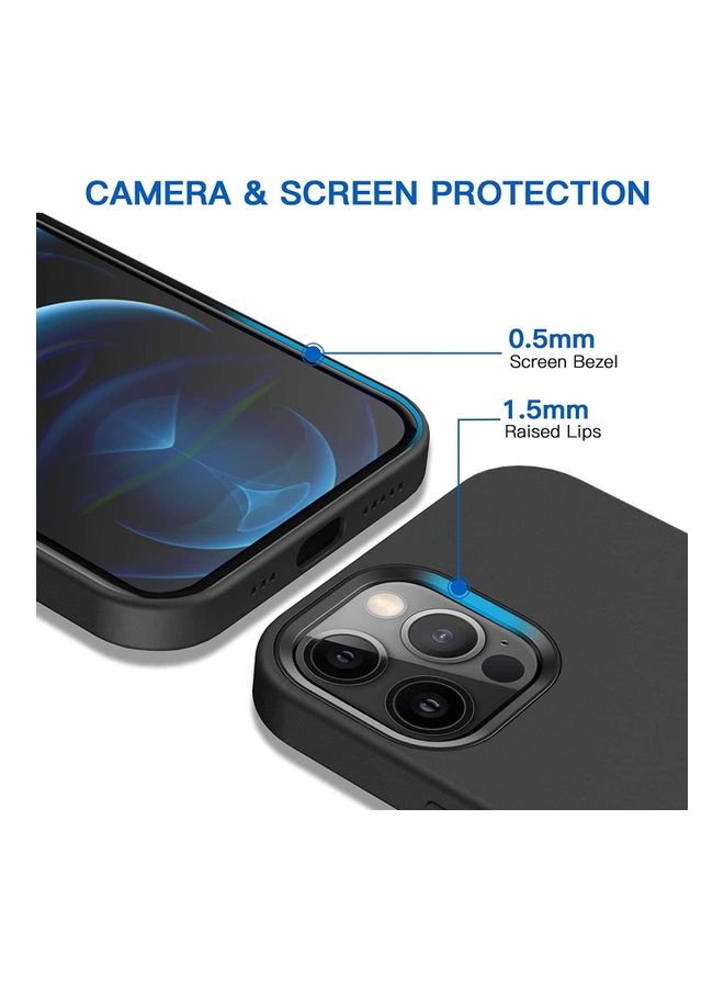 روك بو غطاء حماية من السيليكون المغناطيسي لهاتف آيفون 12 برو ماكس أسود - Image 3