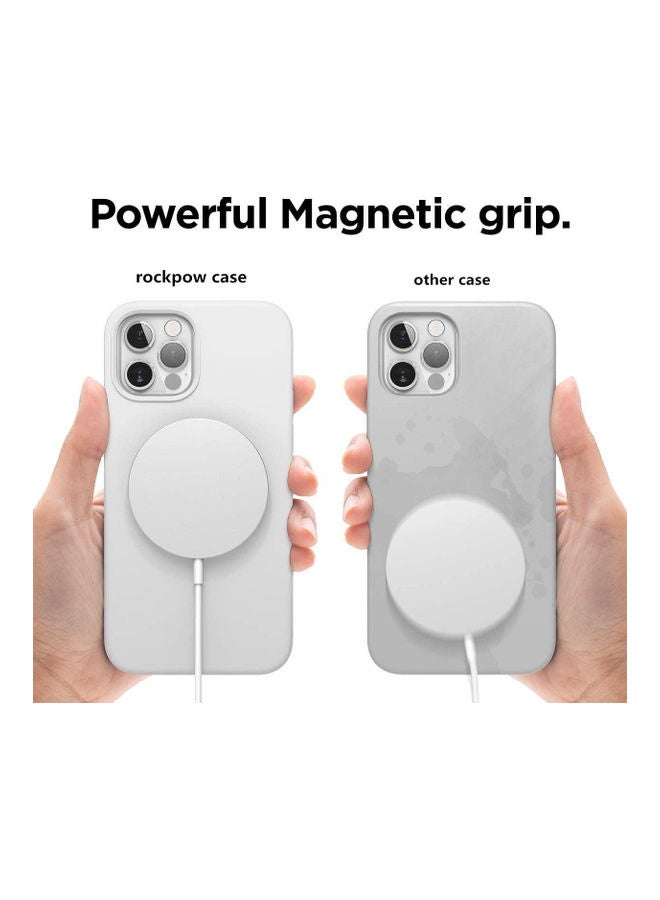 Rock Pow Magnetic Silicone Case Compatible With iPhone 12 Pro Max white - Image 5