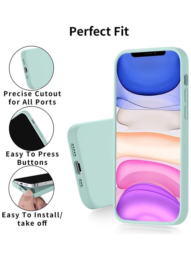 Rock Pow Magnetic Silicone Case Cover For iPhone 12 Mini - MintGreen - Image 4