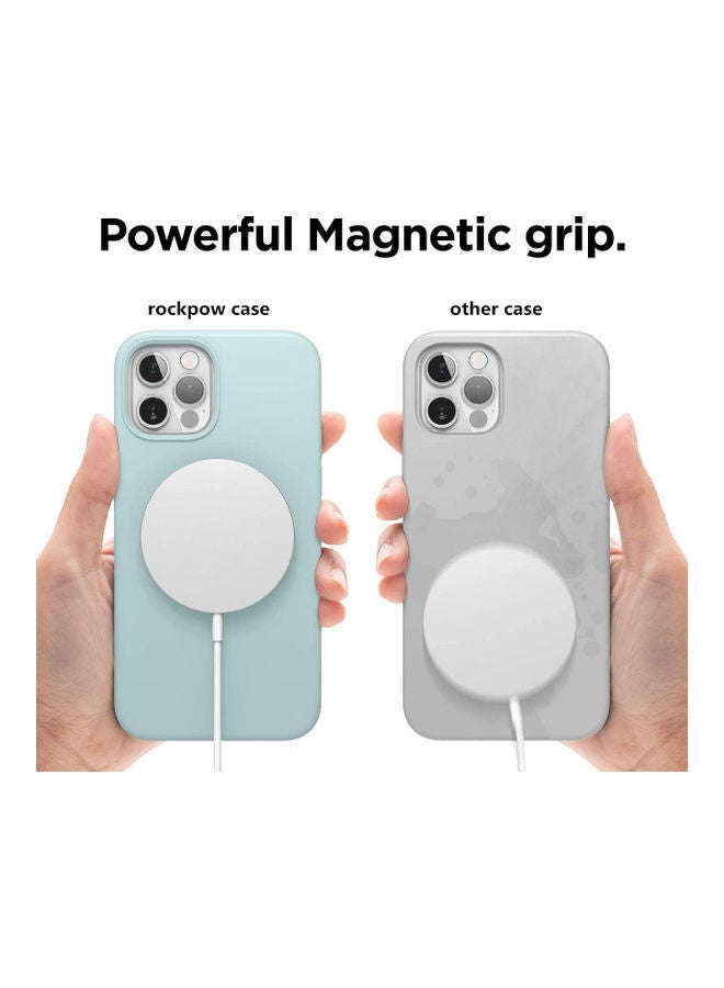 Rock Pow Magnetic Silicone Case Cover For iPhone 12 Mini - MintGreen - Image 5