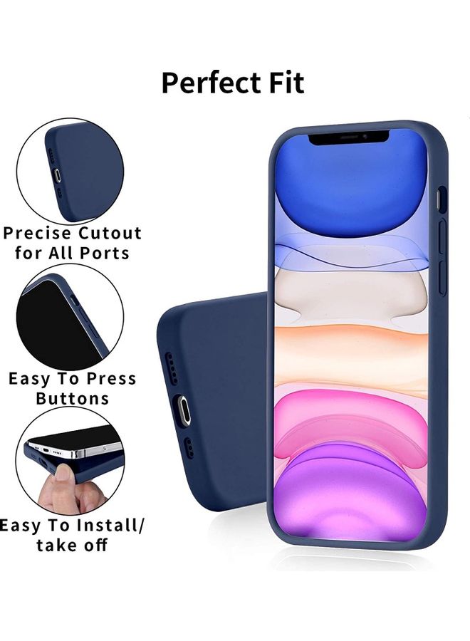 روك بو غطاء حماية يدعم تقنية ماجسيف لهاتف آيفون 12 ميني أزرق كحلي - Image 3