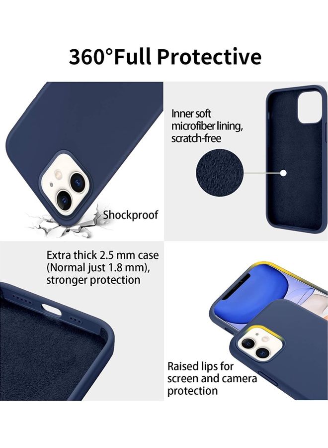 روك بو غطاء حماية يدعم تقنية ماجسيف لهاتف آيفون 12 ميني أزرق كحلي - Image 4