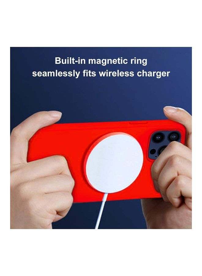 روك بو غطاء حماية ولاصقة حماية للشاشة من الزجاج المقوى لهاتف آيفون 12 ميني، يدعم تقنية  ماجسيف أحمر - Image 3