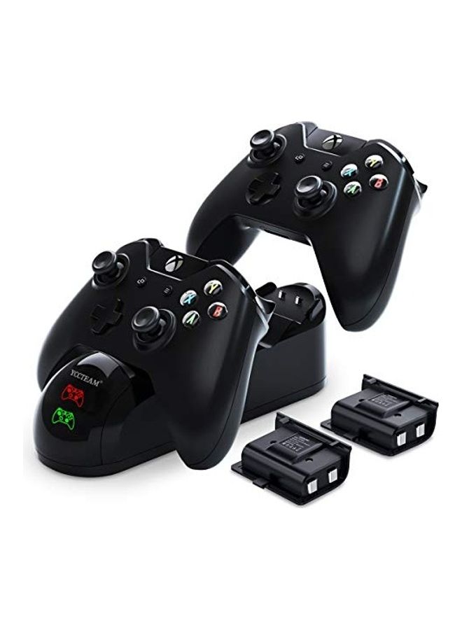 YCCTEAM - Controller Charger For Xbox With 2-Piece 1200mAh Rechargeable Battery Wired - Image 1