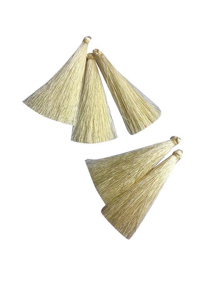 12-Piece Craft Silk Tassle Set Off White  - Image 1