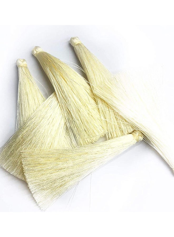 12-Piece Craft Silk Tassle Set Off White  - Image 2