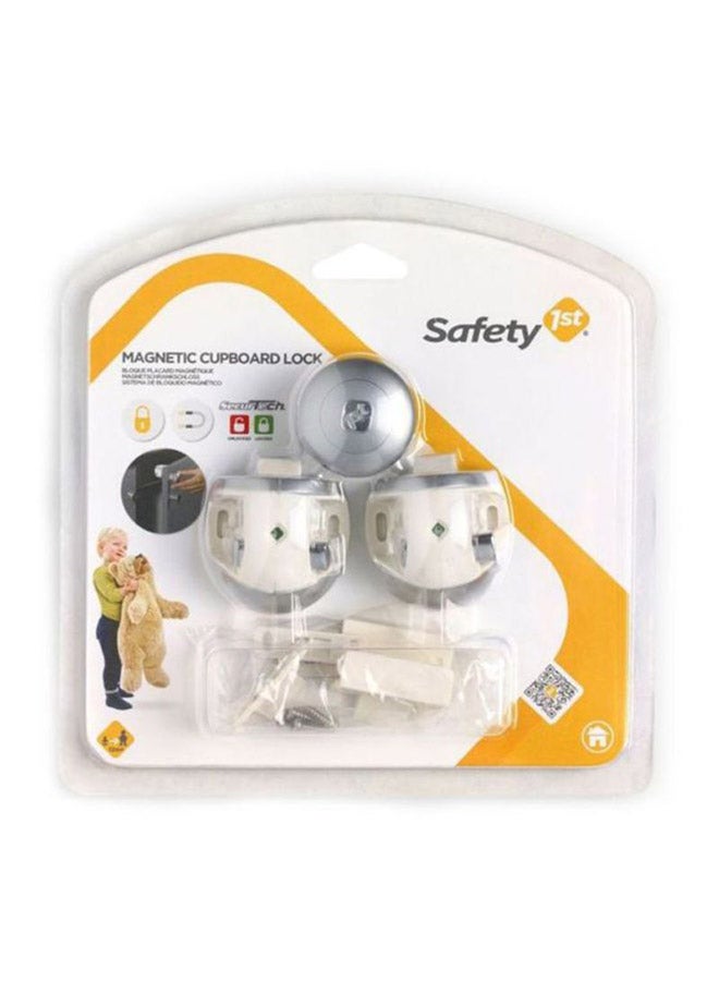 Safety 1st Magnetic Cupboard Lock, Pack Of 3 - Silver/White  - Image 5