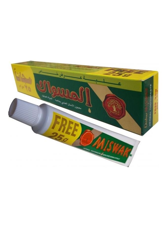Dabur - Miswak Herbal Toothpaste multicolor 75grams - Image 1