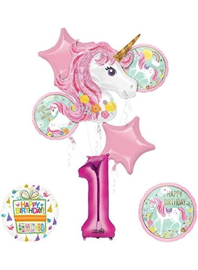 1st Birthday Balloon Bouquet Decorations
