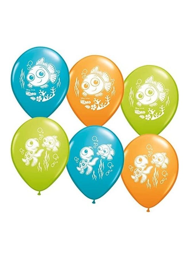 Pack Of 6 Nemo Theme Balloons 12inch