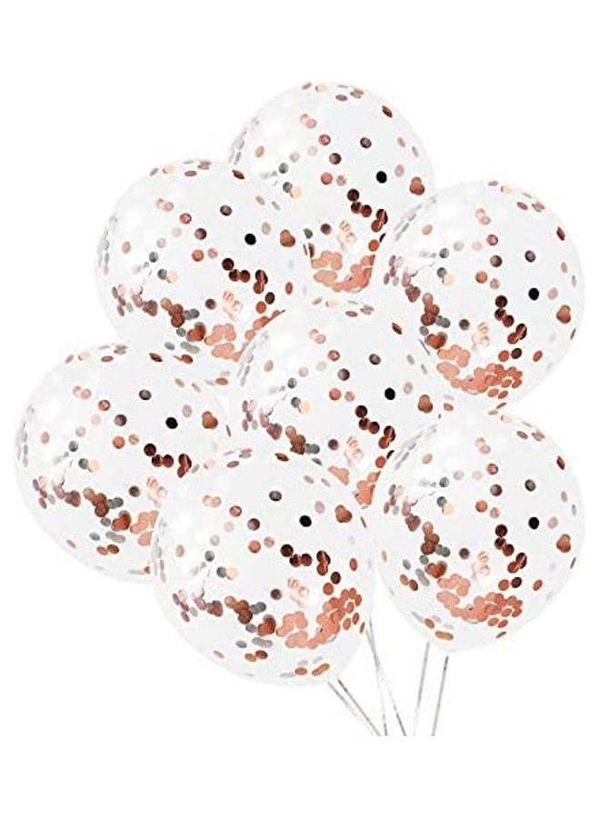 Rose 20-Piece Confetti Balloons 12inch