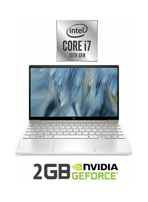 Envy 13-ba0012ne Laptop With 13.3-Inch FHD Display, Intel Core i7-10510U Processor/ 16 GB RAM/ 512 GB SSD/ NVIDIA GeForce MX350 2GB GDDR5 Graphics Card/ Windows Natural Silver Natural Silver