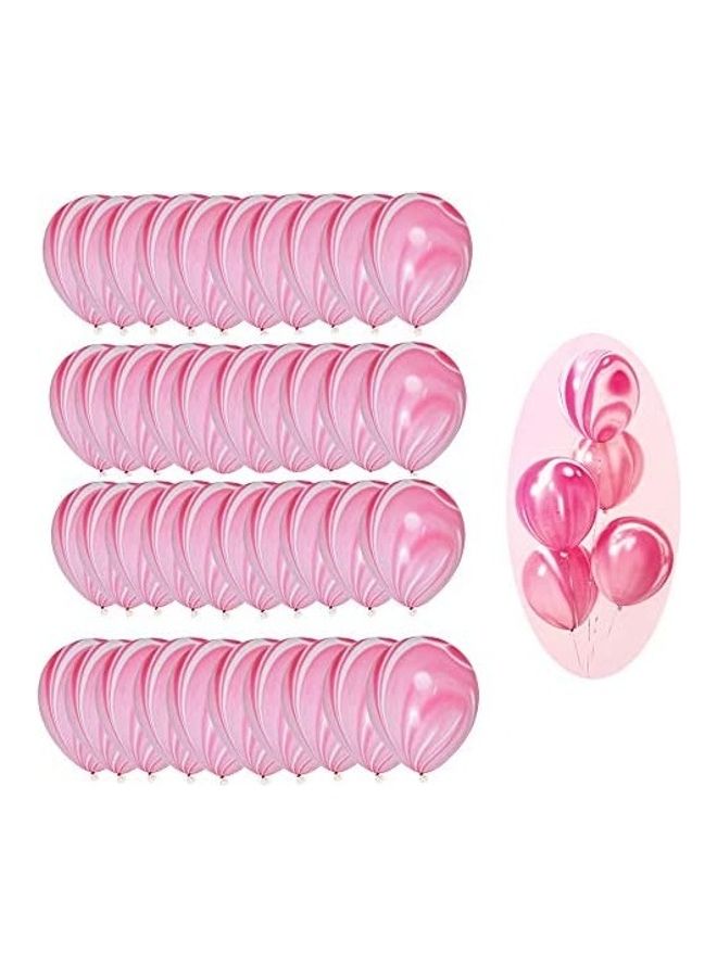 بينك طقم بالونات من 40 قطعة 12بوصة