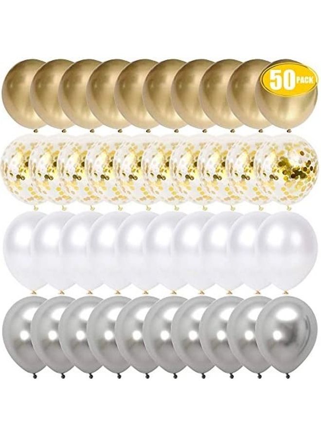 Gold 50-Piece Balloon Set