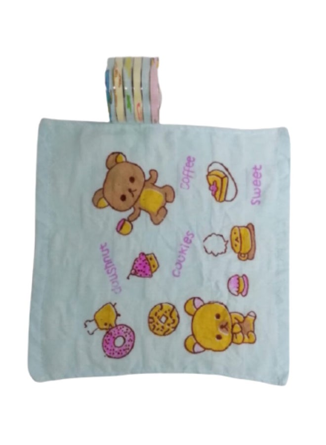 UTEX 6-Piece Cotton Cartoon Printed Multi-Purpose Baby Towel Set - Image 2