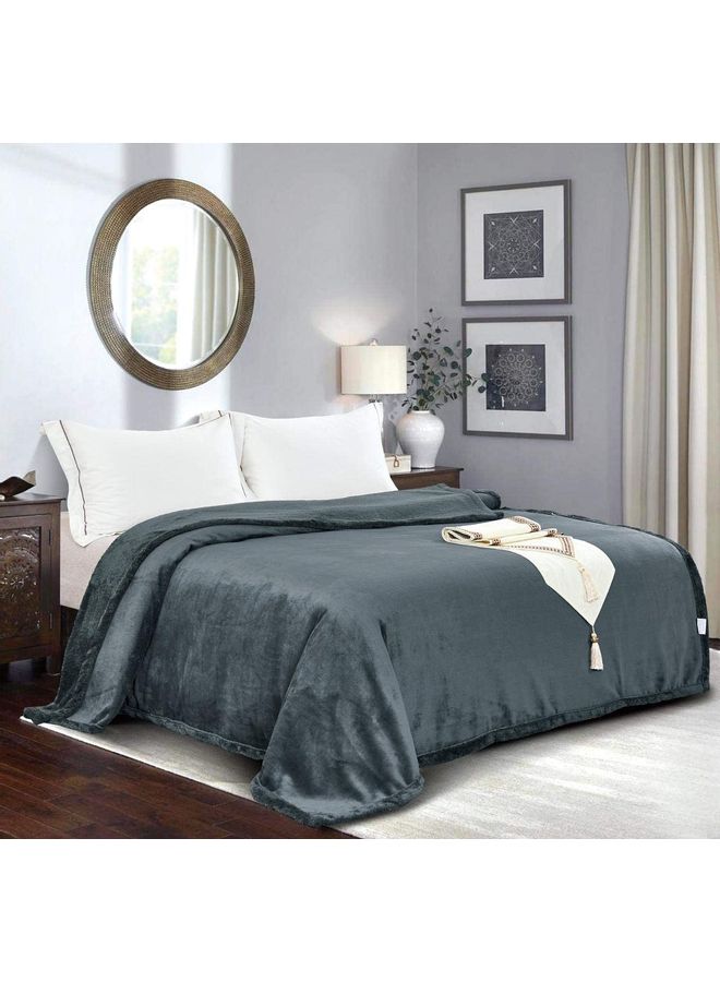 Ming Li Soft Blanket Polyester Grey 200x220cm 