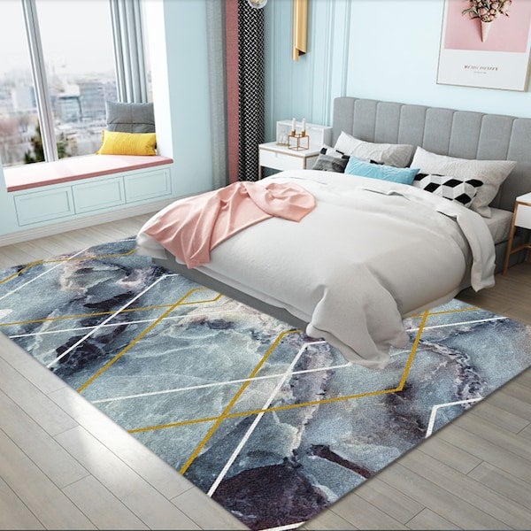 1-Piece Color Block Anti-Slip Luxury Carpet Multicolour 40x60cm  - Image 5