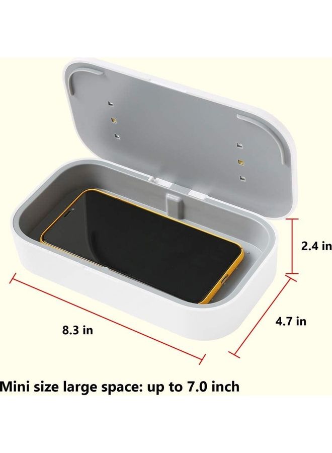 روك بو شاحن لاسلكي مع صندوق تعقيم بالأشعة فوق البنفسجية أبيض - Image 3