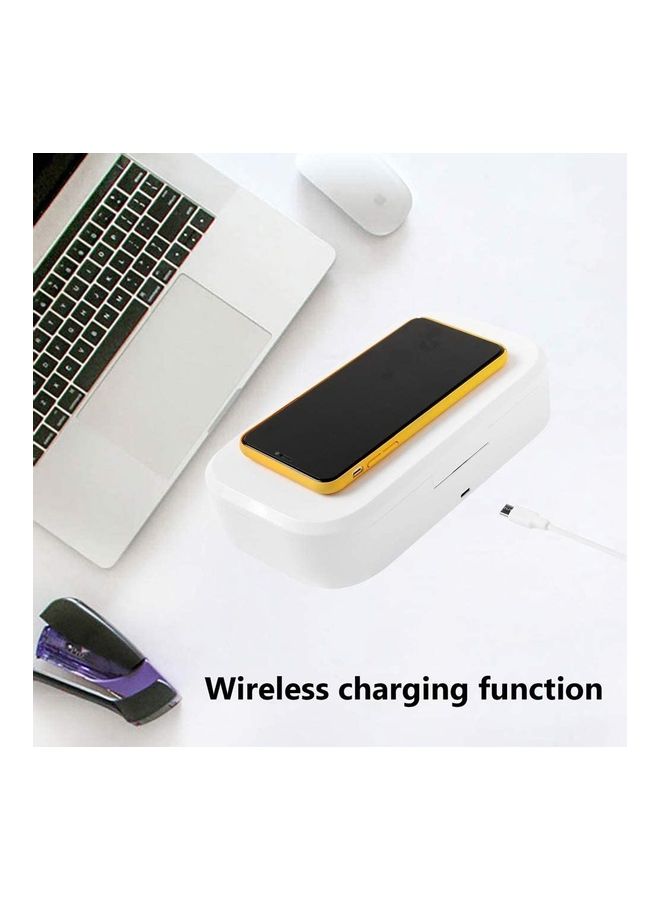 روك بو شاحن لاسلكي مع صندوق تعقيم بالأشعة فوق البنفسجية أبيض - Image 4