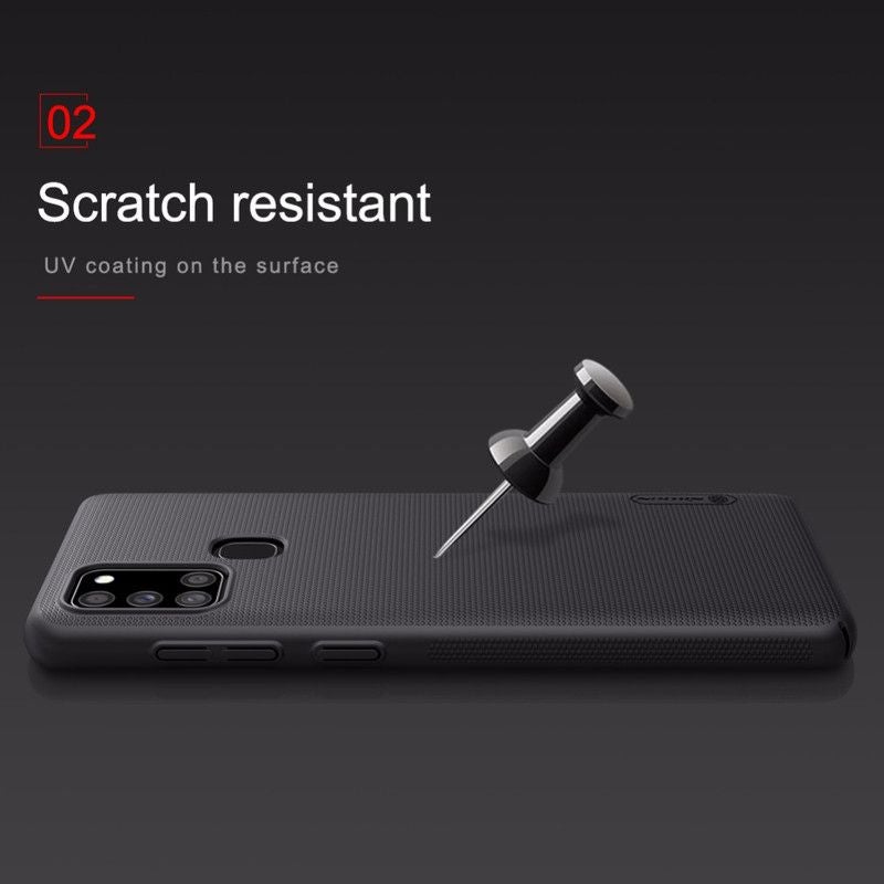 Nillkin Super Frosted Shield Matte Back Cover Case For Samsung A21S Black - Image 4