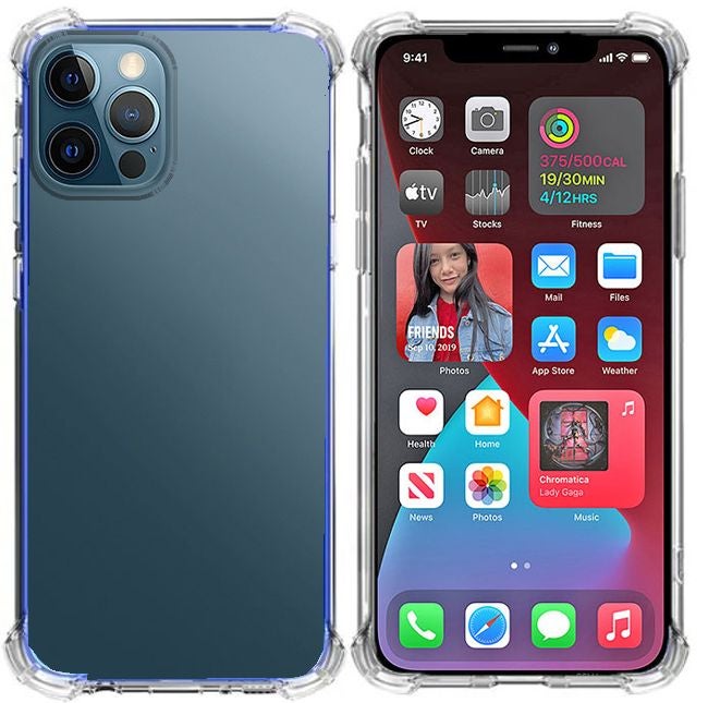 Generic - King Kong silicon solid plain protictive case for Apple Iphone 12 Pro Max Clear - Image 1