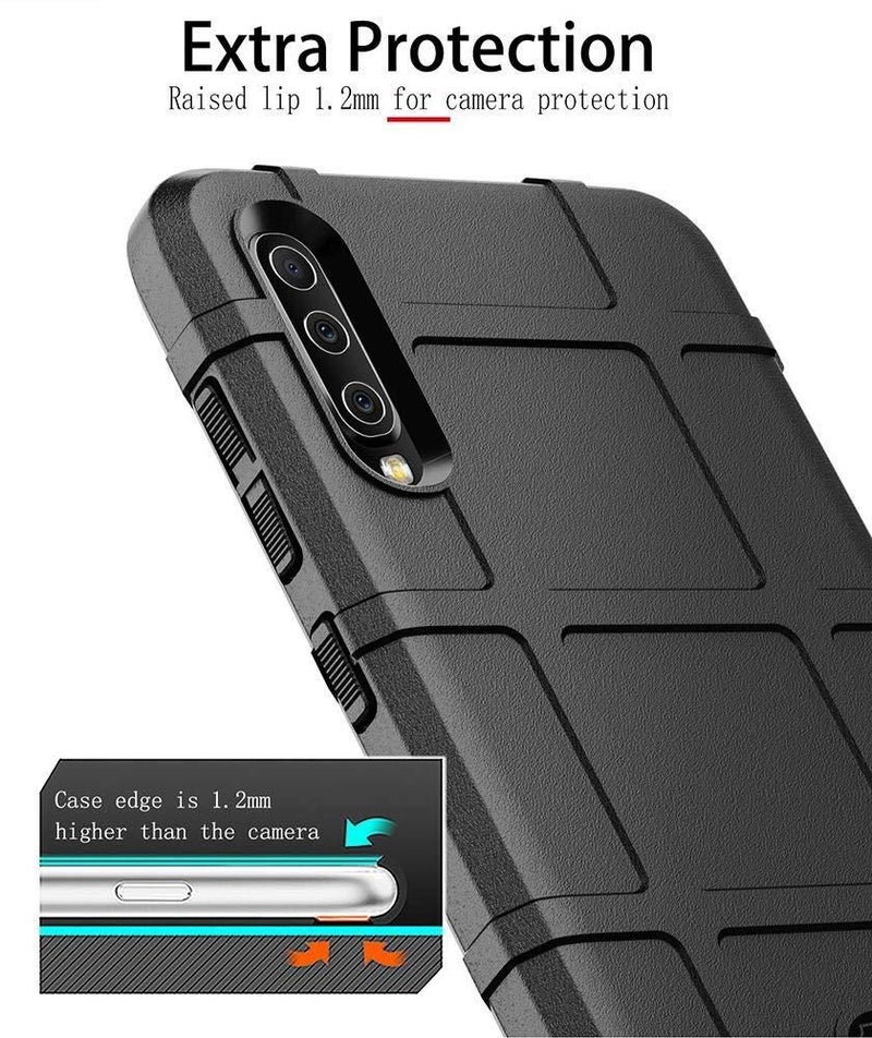 RUGGED SHIELD Tough Shockproof TPU Protective Case For Samsung Galaxy A70 / A70S Black  - Image 2