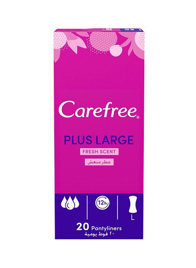 كيرفري فوط صحية بعطر منعش مقاس كبير من 20 قطعة متعدد الألوان - Image 1