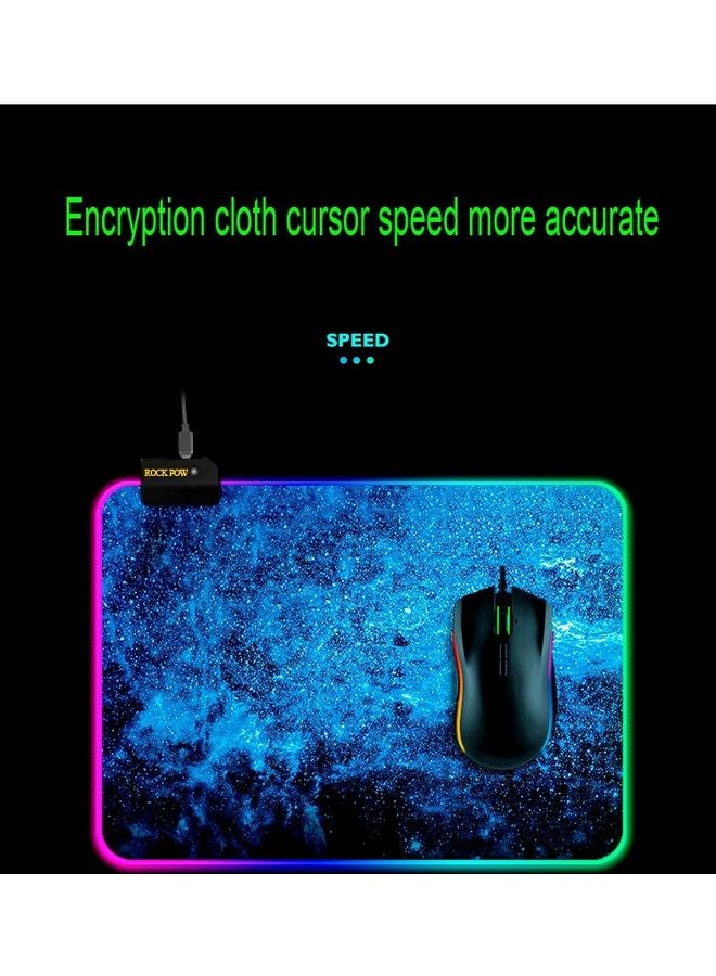 روك بو لوحة ماوس ألعاب بقاعدة من المطاط المضاد للانزلاق مزودة بـ 14 وضع للإضاءة - Image 5