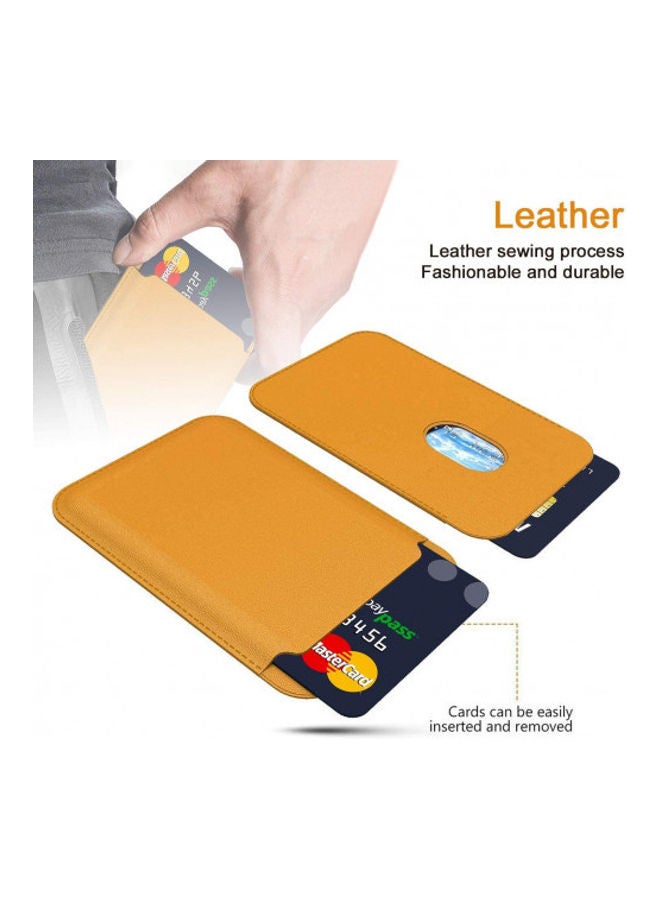 روك بو حامل البطاقة المغناطيسي لهاتف أبل آيفون 12/12 ميني/12 برو/12 برو ماكس أصفر - Image 4