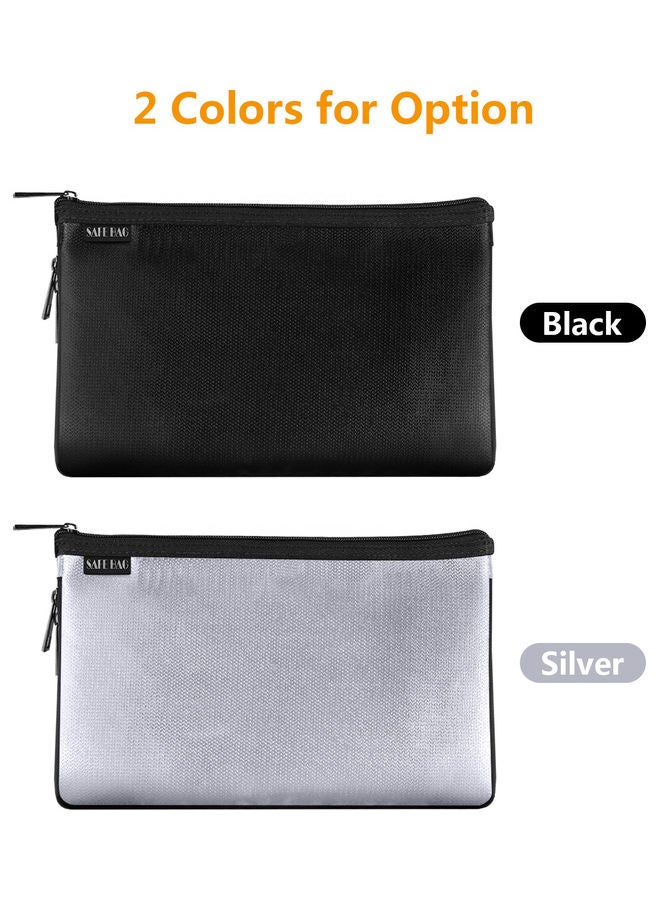 Generic - Fire and Water Resistant Expandable Document Bag Silver - Image 1