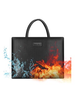 Generic Fire and Water Resistant Expandable Document Bag Black  - Image 1